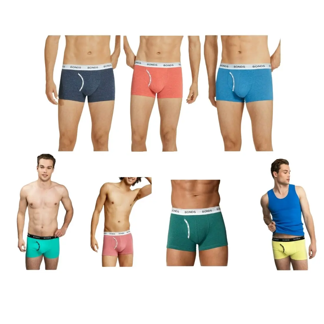 3 / 4 / 6 / 10 Pairs Mens Bonds Underwear Assorted Trunks Underwear Briefs Boxer Shorts