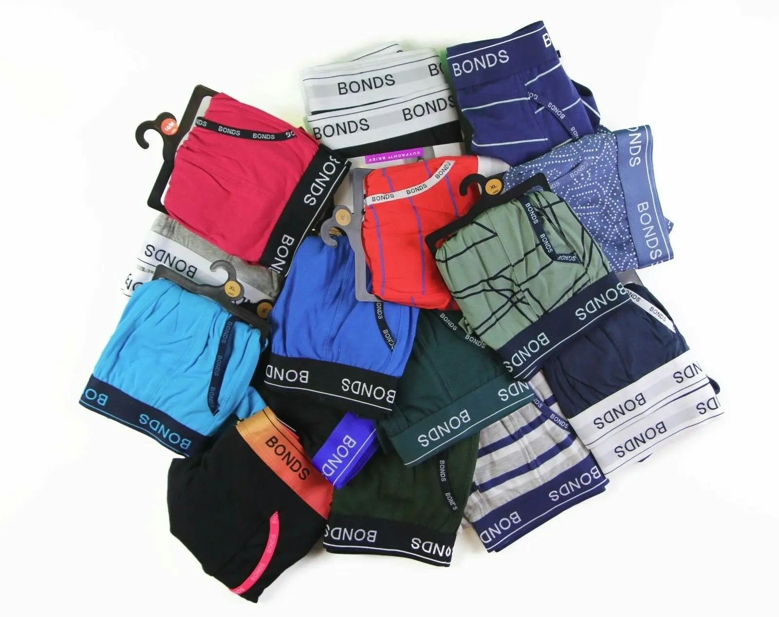 10 x Mens Bonds Fit Trunks Briefs Boxer Assorted Underwear