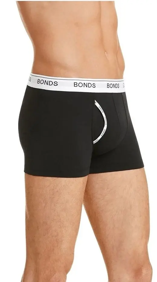 15 X Bonds Guyfront Trunk Mens Underwear Undies Black/White