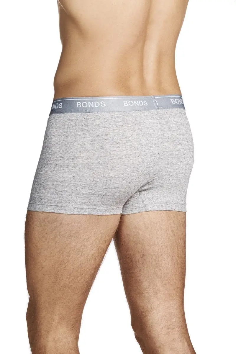 3 x Mens Bonds Guyfront Trunk Trunks Underwear – Grey Stripe