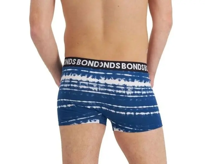 12 X Mens Bonds Everyday Trunks Underwear Blue / Black