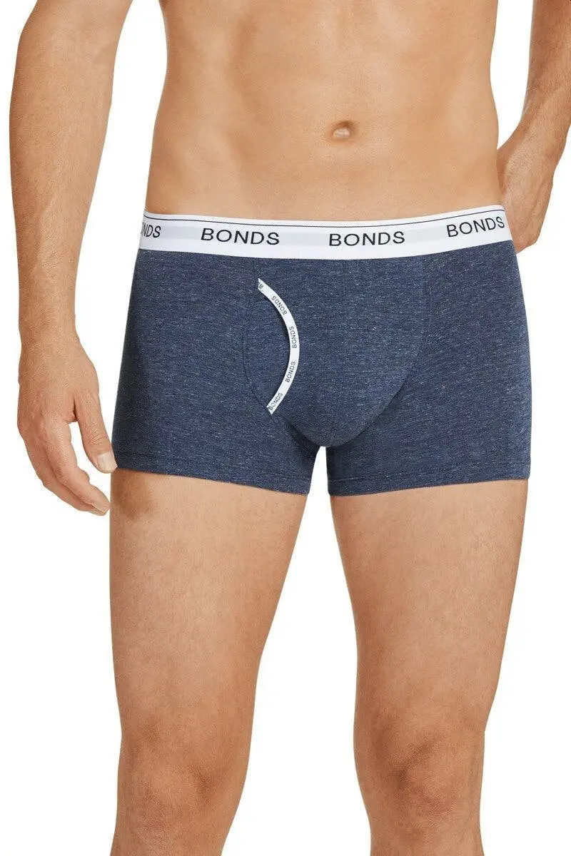 12 X Mens Bonds Guyfront Trunk Trunks Underwear – Navy Stripe 21C