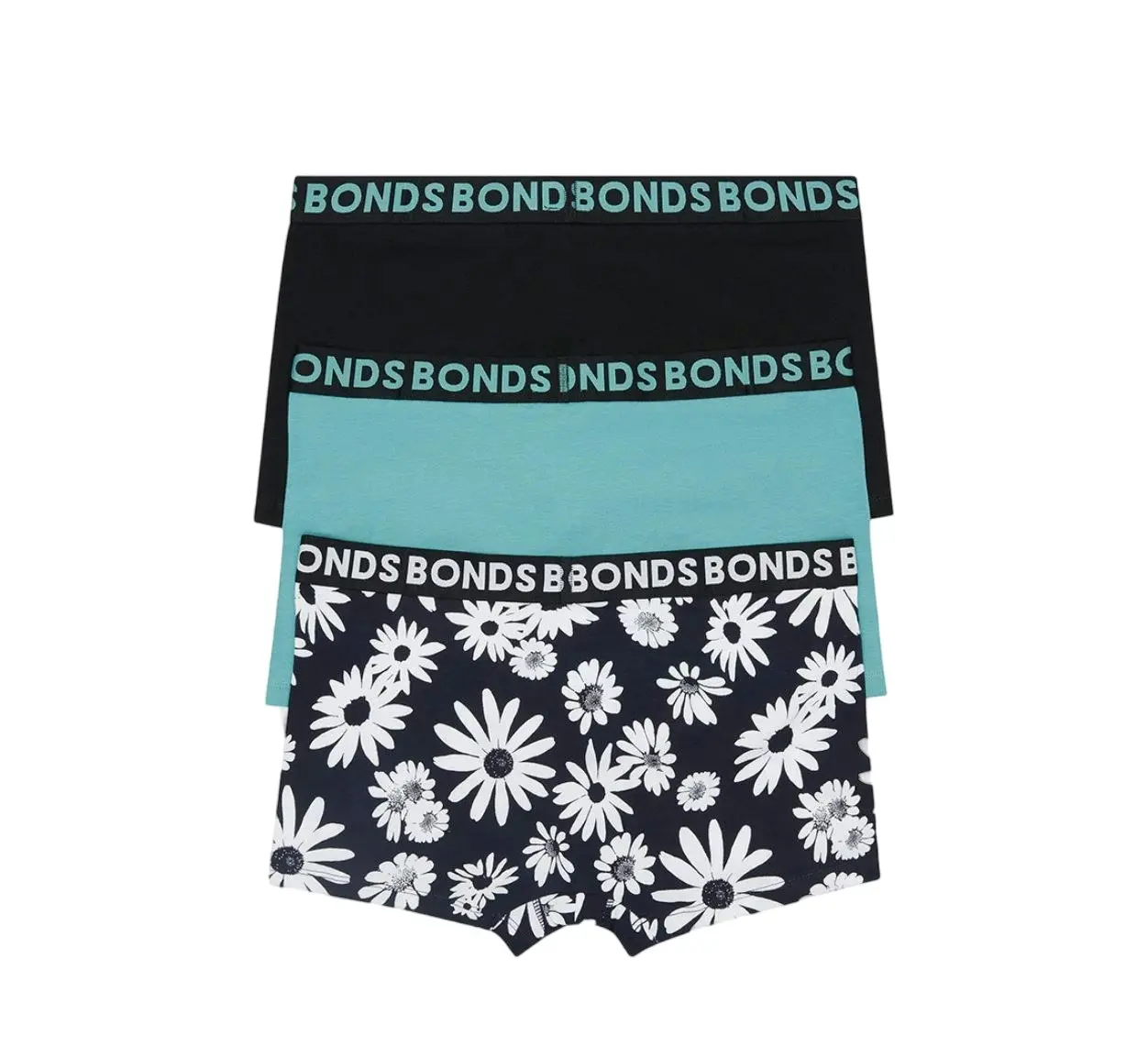 15 X Bonds Mens Everyday Trunk Underwear Flower Multi Black Undies