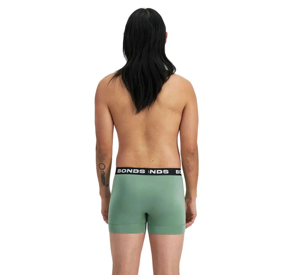 1 x Bonds Mens Total Package Trunk Underwear Undies Green