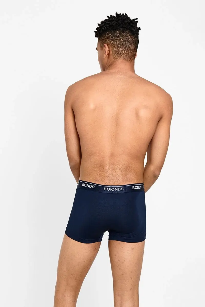 Bonds Microfibre Guyfront Trunk Mens Underwear Trunks Navy