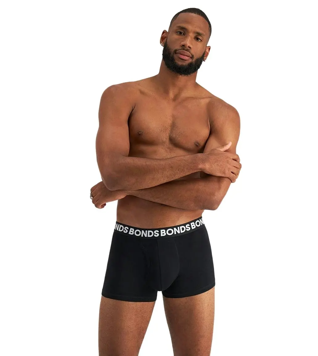 15 X Bonds Mens Everyday Trunk Underwear Grey / Black / Blue Undies