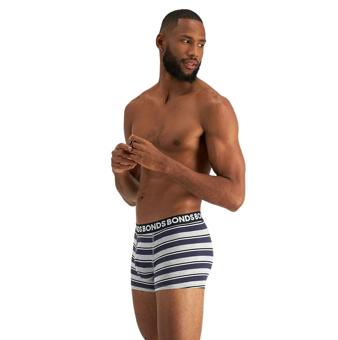 18 X Bonds Mens Everyday Trunk Underwear Black / Navy / Grey Undies