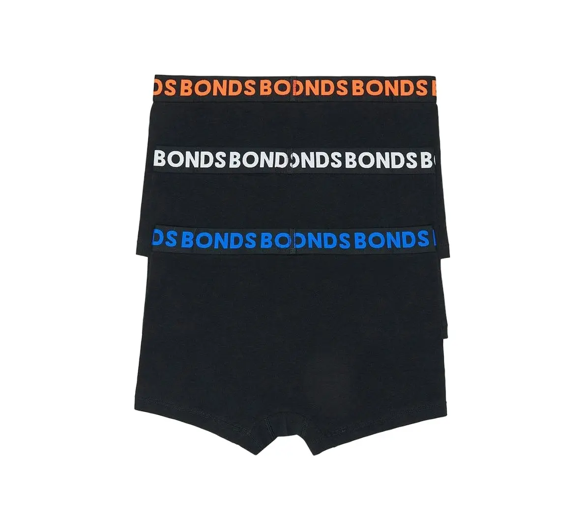 18 X Bonds Mens Everyday Trunk Underwear Black Multi Undies