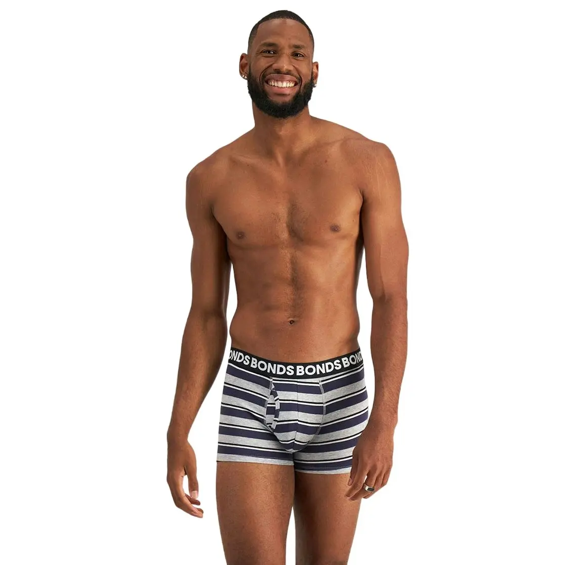 9 x Bonds Mens Everyday Trunk Underwear Black / Navy / Grey Undies