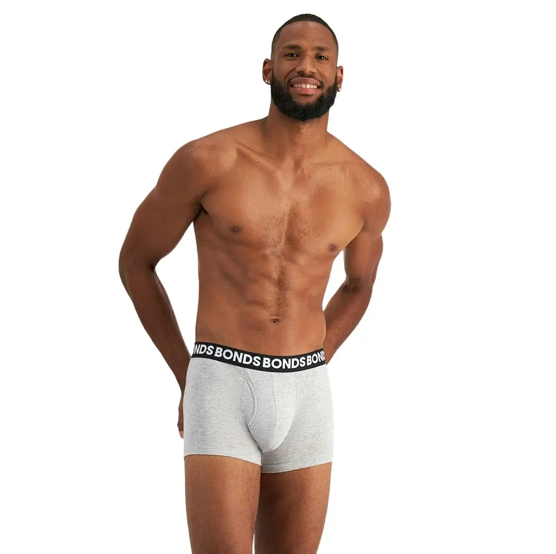 6 x Bonds Mens Everyday Trunk Underwear Grey / Black / Blue Undies