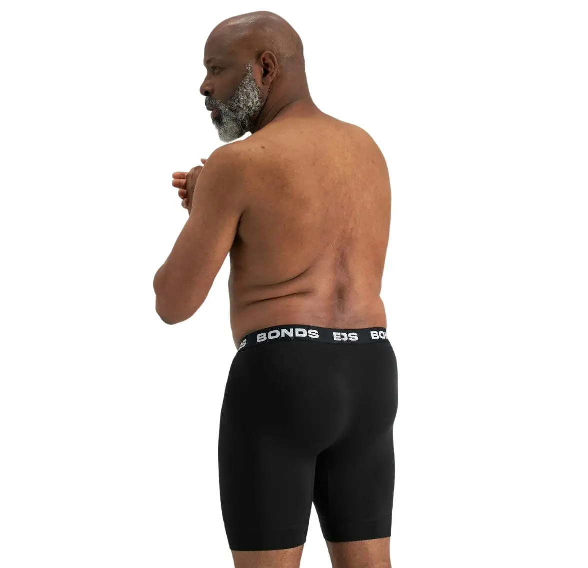 3 x Bonds Mens Total Package Long Trunk Underwear Undies Black