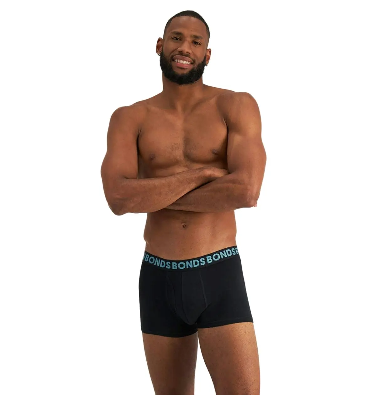 3 x Bonds Mens Everyday Trunk Underwear Flower Multi Black Undies