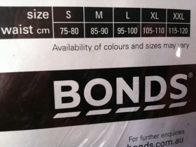 Mens Bonds 5 Pairs Hipster Brief Underwear Mens Briefs Size + Tracking