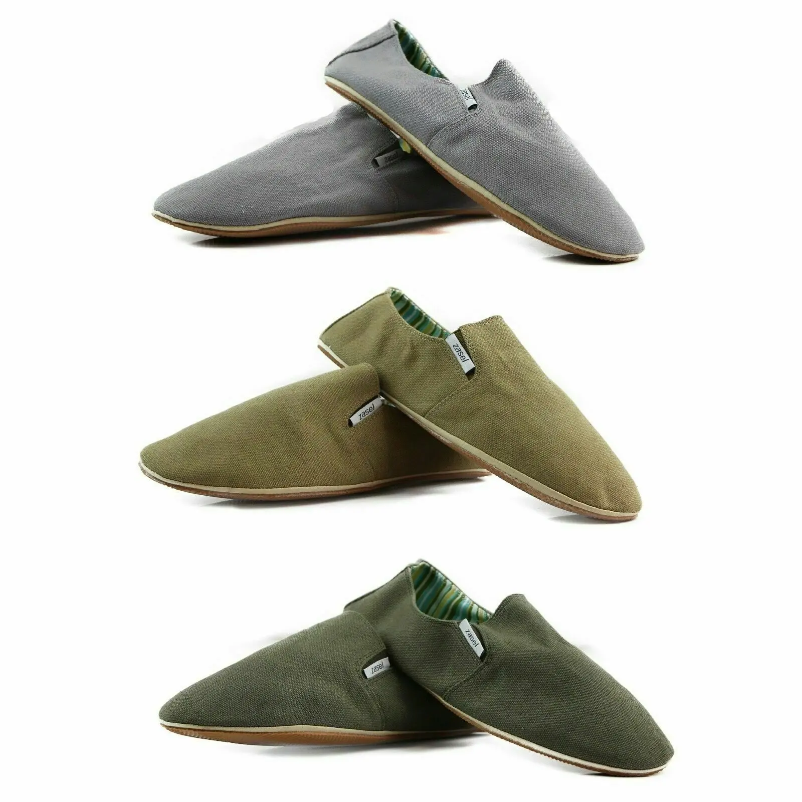 2 x Zasel Mens Cotton Canvas Casual Shoes