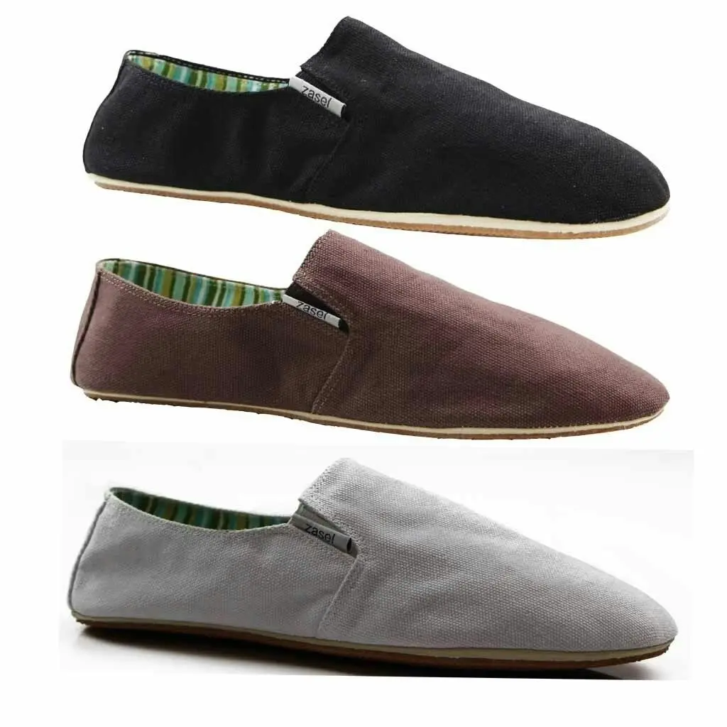 2 x Zasel Mens Cotton Canvas Casual Shoes