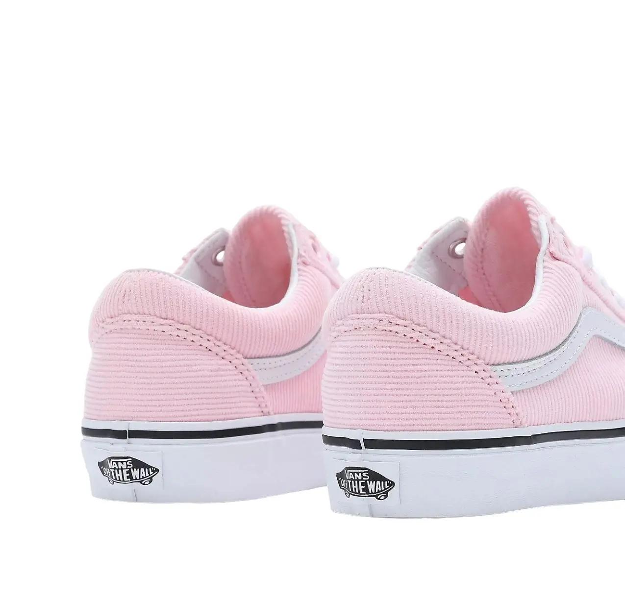 Unisex Vans Old Skool Mini Cord Pink Lace Up Shoes