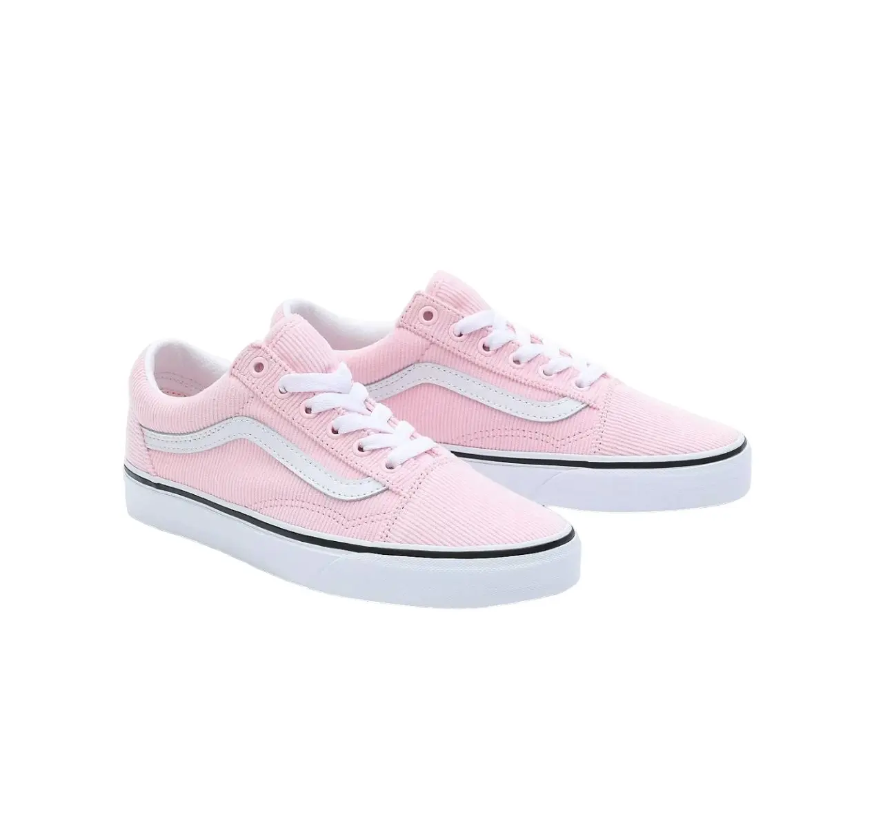 Unisex Vans Old Skool Mini Cord Pink Lace Up Shoes