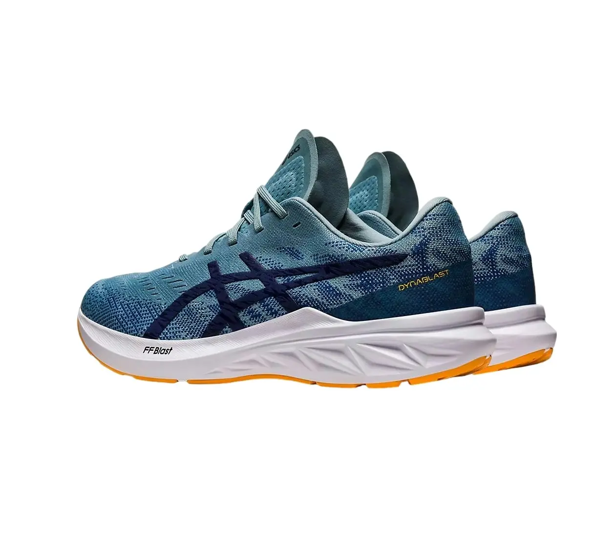 Mens Asics Dynablast 3 Light Steel/ Deep Ocean Athletic Running Shoes