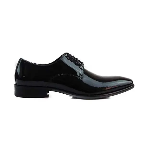 Mens Zasel Blair Black Leather Lace Up Shoes