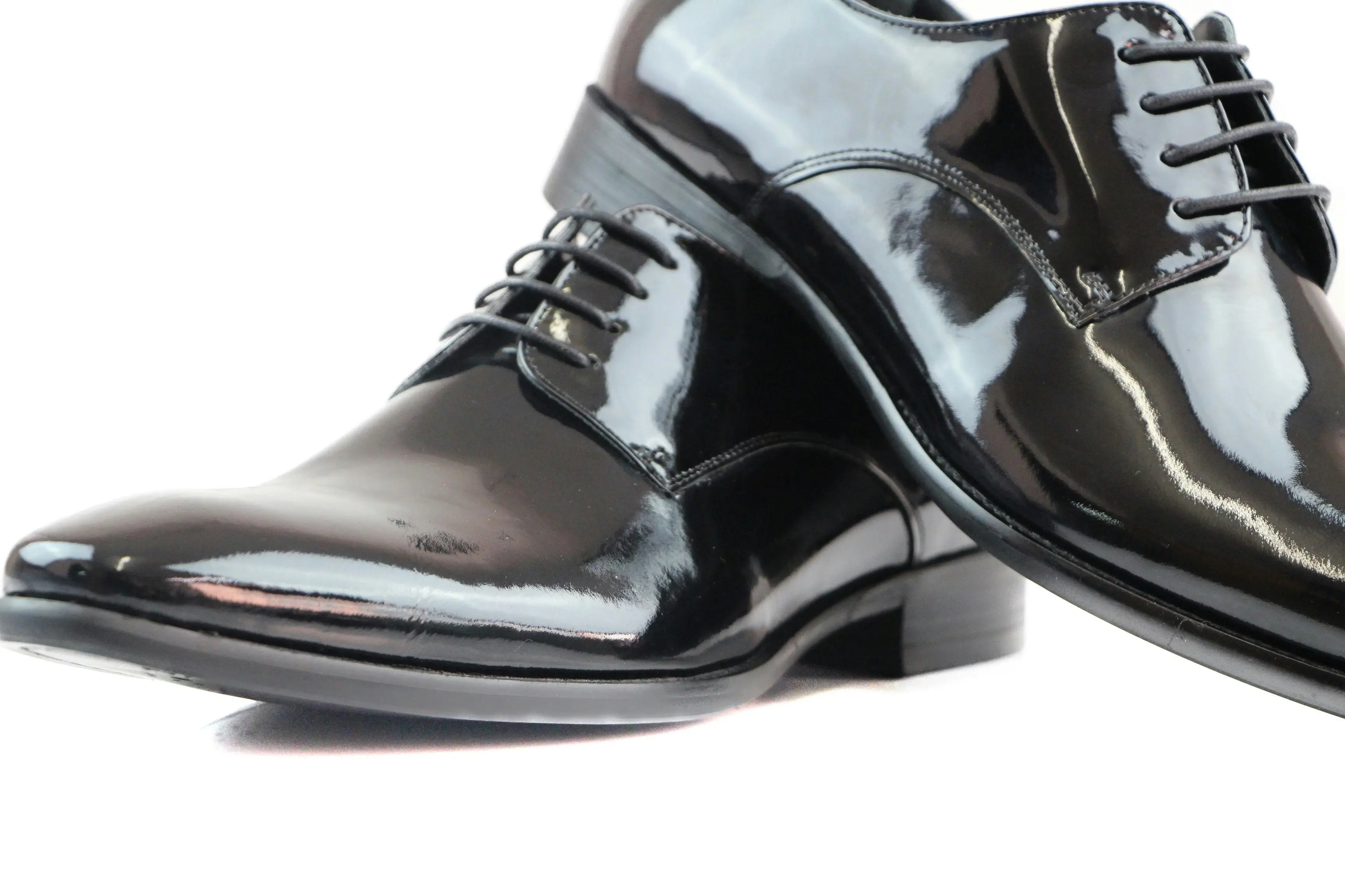 Mens Zasel Blair Black Leather Lace Up Shoes