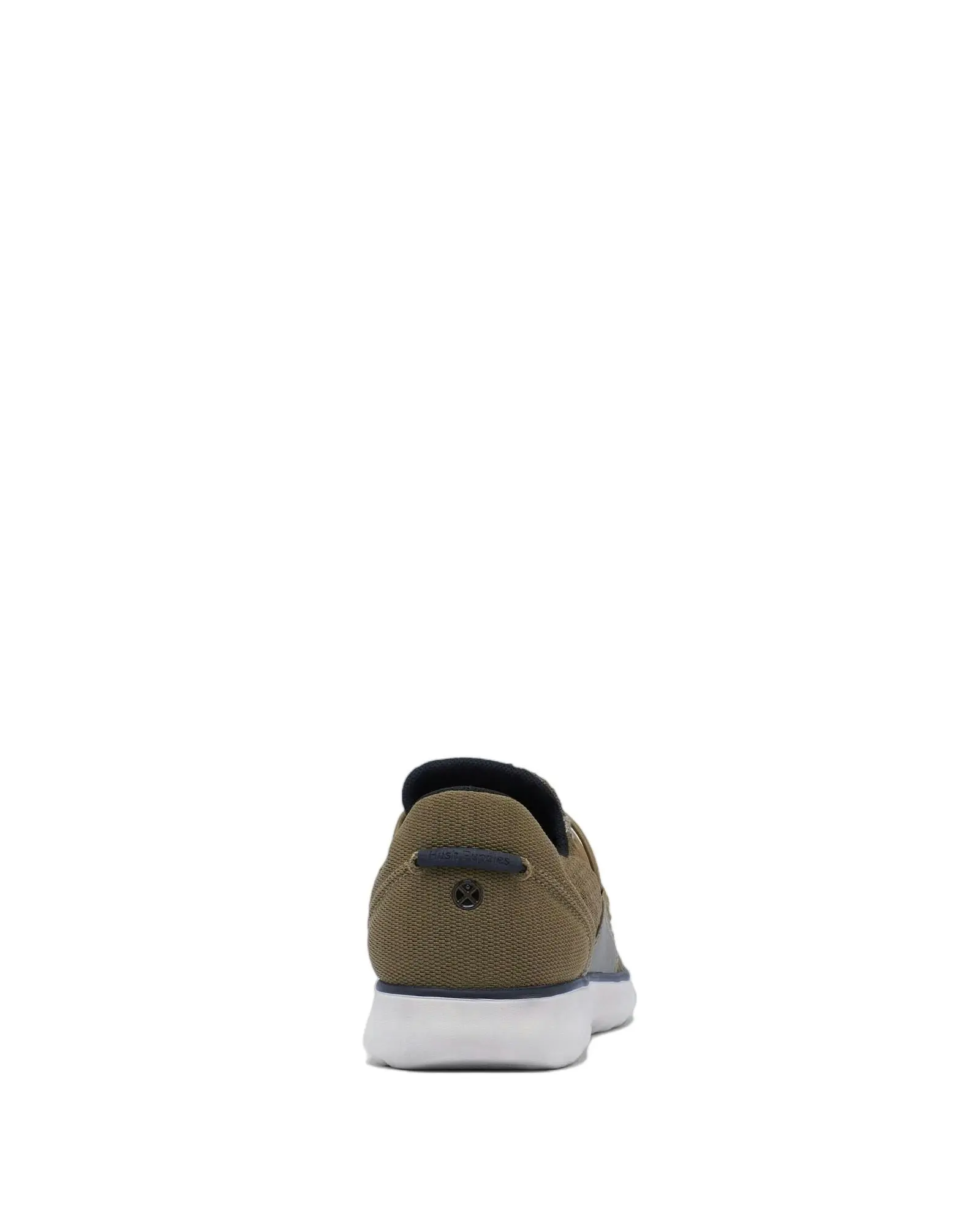 Mens Hush Puppies The Good Bungee Olive Textile Casual Shoes