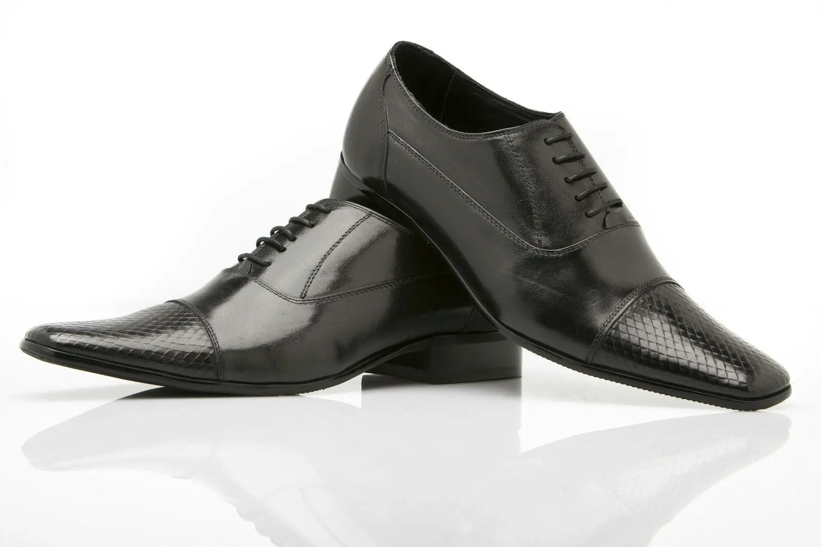 Mens Zasel Hayk Dress Black Leather Lace Up Wedding Dress Mens Formal Shoes