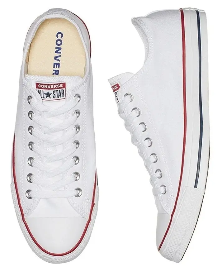 Mens Converse Chuck Taylor All Star White Low Lace Up Casual Shoe