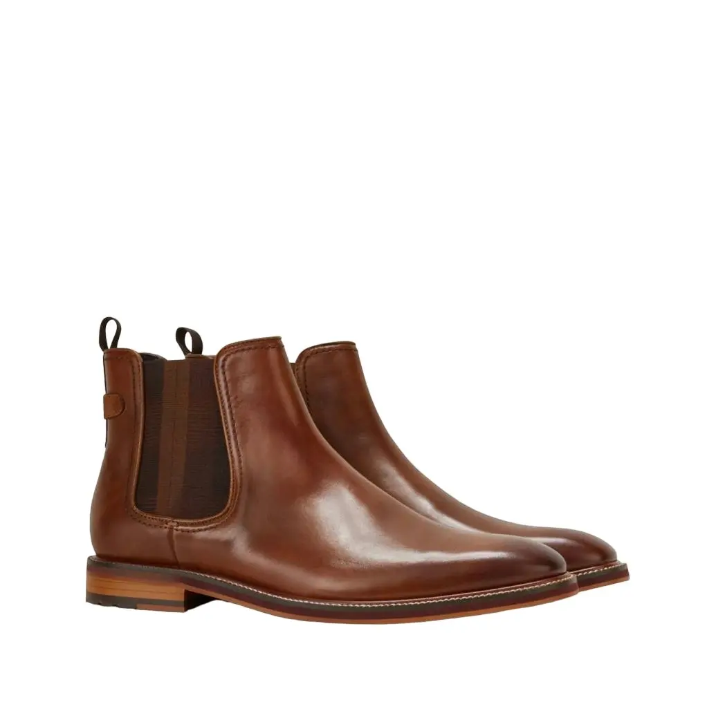 Mens Julius Marlow Scuttle Formal Dress Work Boots Cognac