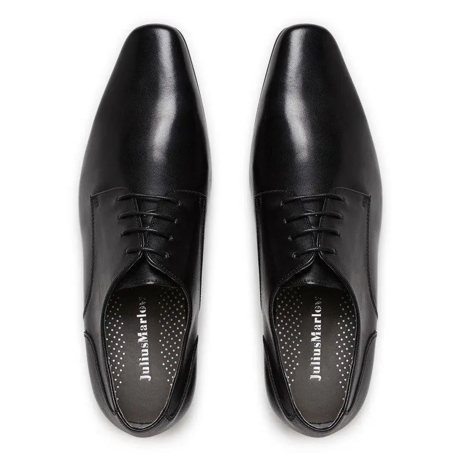 Mens Julius Marlow Grand Black Leather Lace Up Work Dress Formal Shoes