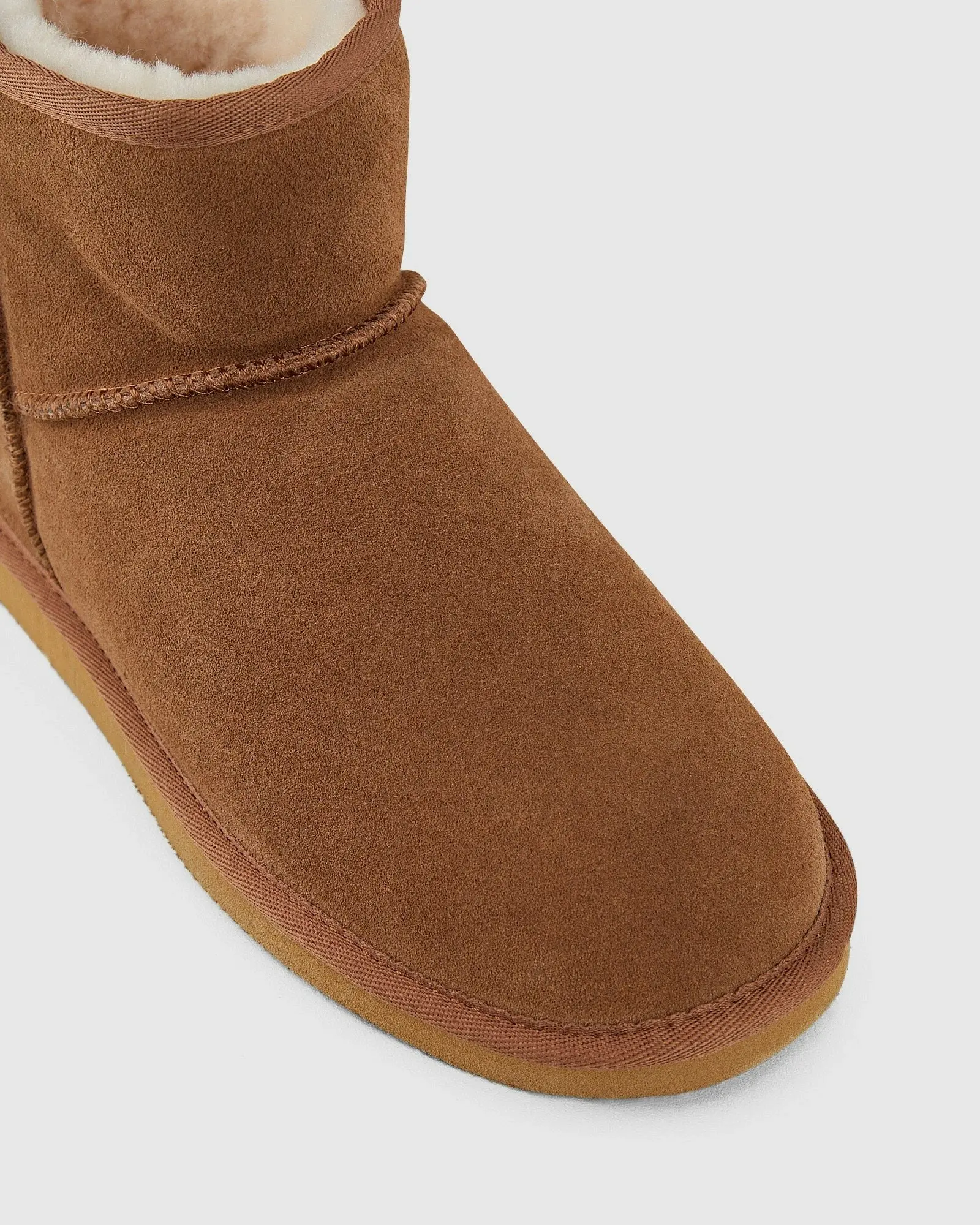 Mens Hush Puppies Lorry Slippers Warm Winter Slip On Chestnut Suede Shoes