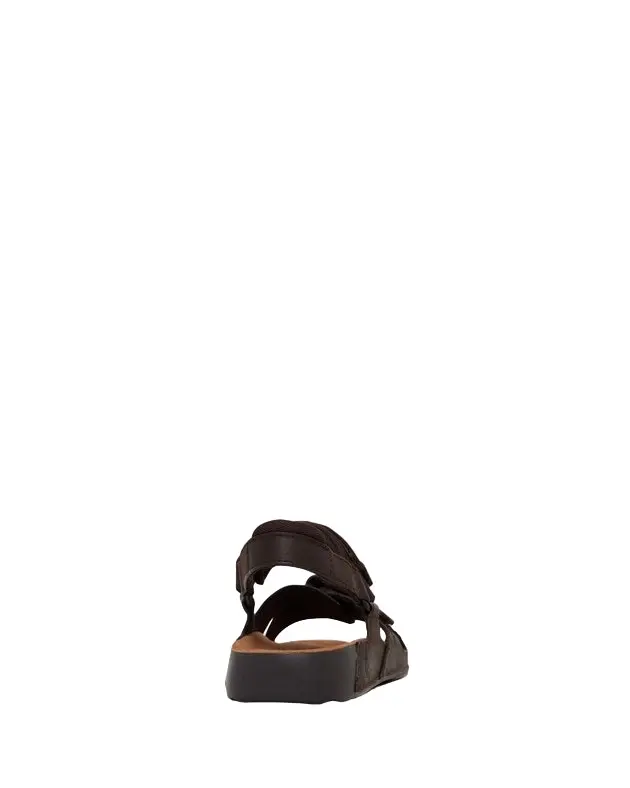 Hush Puppies Mens Brown Hems Comfort Shoes Slide Sandals