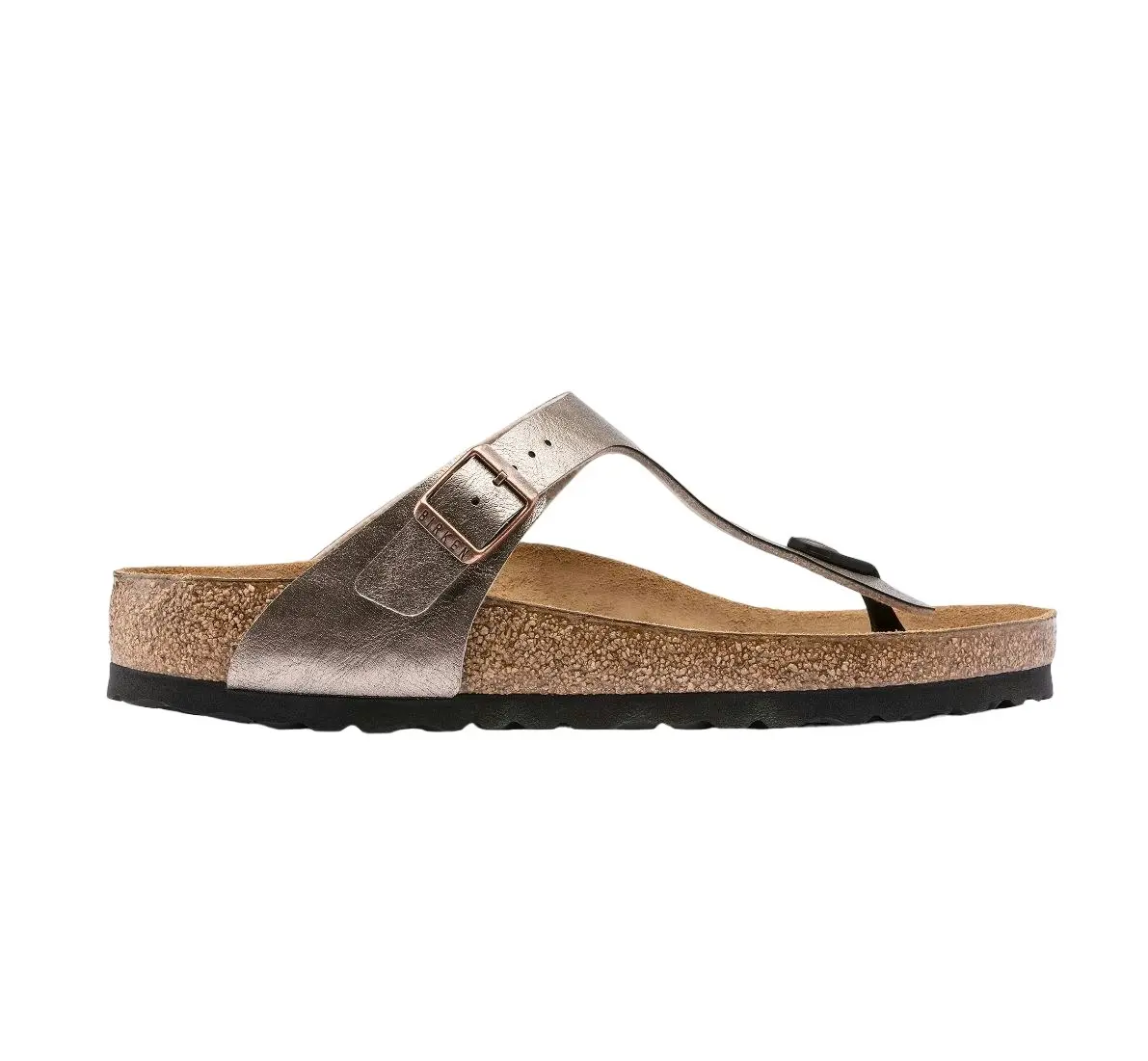 Unisex Birkenstock Gizeh Birko-Flor Graceful Taupe Slip On Sandals