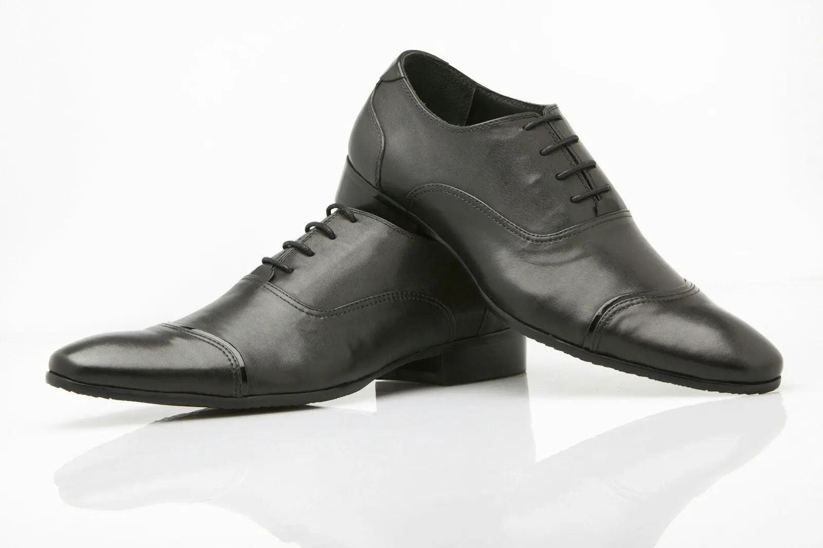 Mens Zasel Night Dress Black Leather Lace Up Formal Wedding Work Shoes