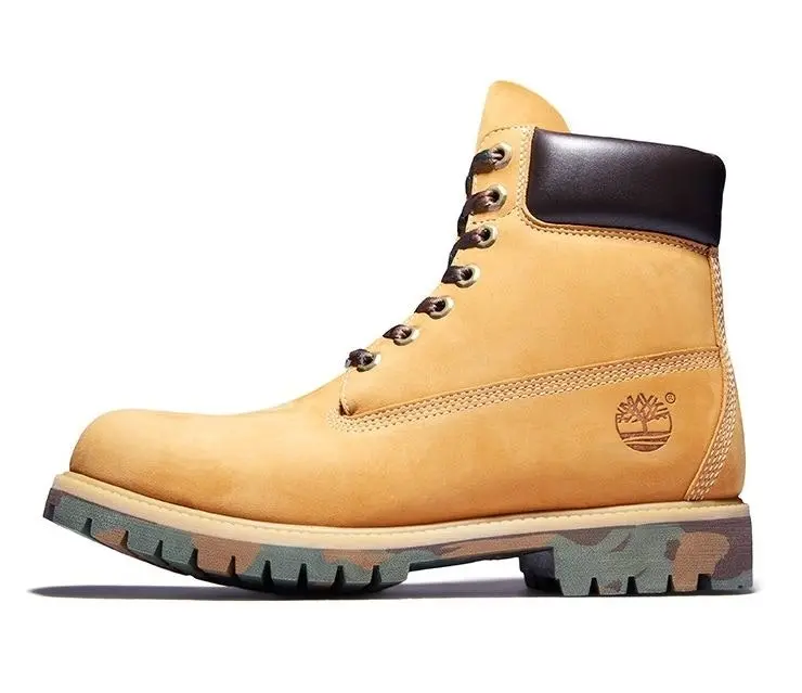 Timberland Mens 6-Inch Premium Wide Wheat Nubuck Waterproof Boots