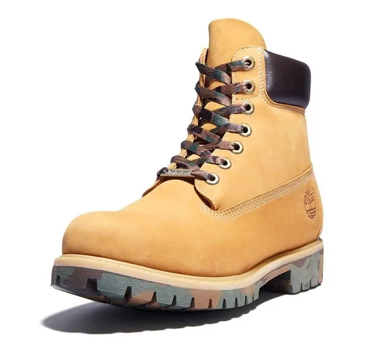 Timberland Mens 6-Inch Premium Wide Wheat Nubuck Waterproof Boots