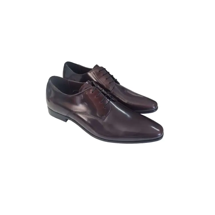 Mens Julius Marlow Jet Dark Burgundy Work Leather Lace Up Shoes