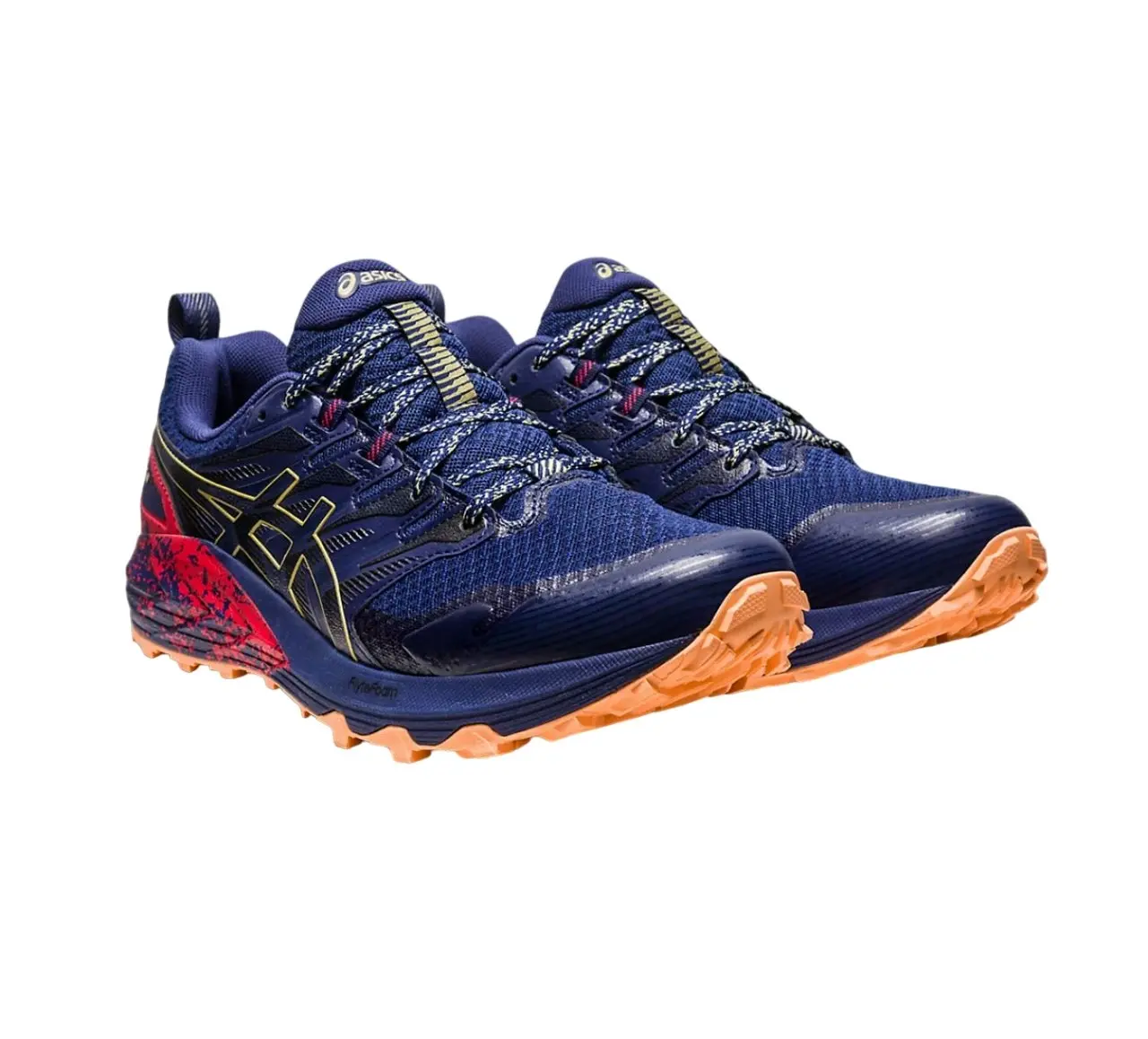 Mens Asics Gel-Trabuco Terra Inidgo Blue/Olive Oil Trail Running Shoes