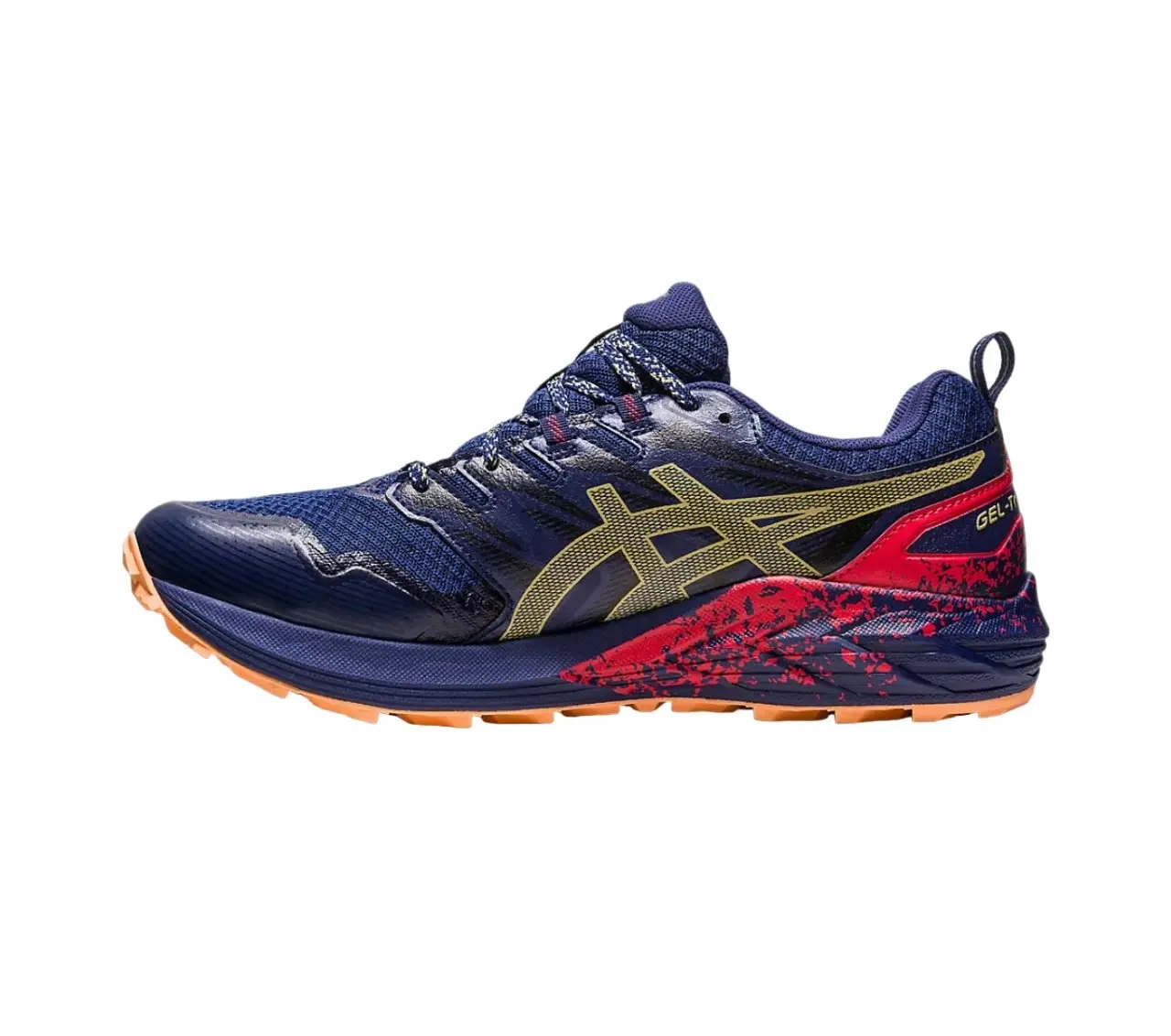 Mens Asics Gel-Trabuco Terra Inidgo Blue/Olive Oil Trail Running Shoes