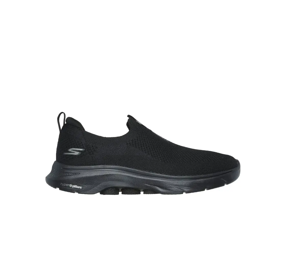 Mens Skechers Go Walk 7 Black Slip On Sneaker Shoes