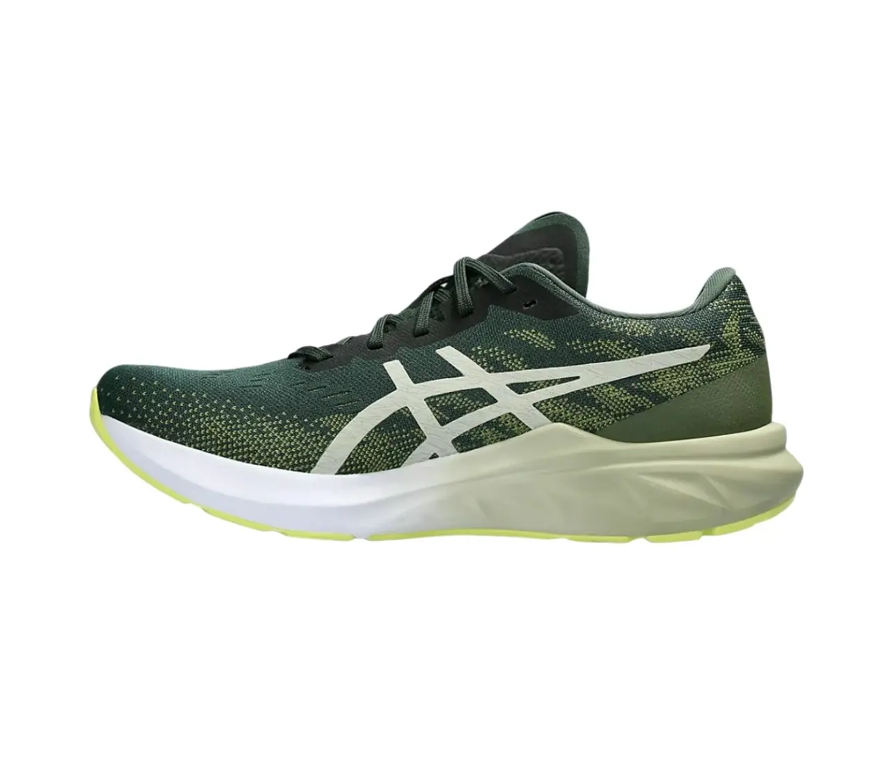 Mens Asics Dynablast 3 Rain Forest/ Dried Leaf Green Athletic Running Shoes