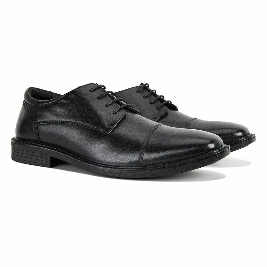 Mens Julius Marlow Direct Black Leather Lace Up Work Dress Shoes