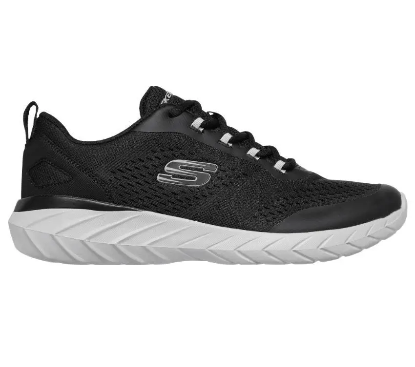 Mens Skechers Overhaul 2.0 - Decodus Black Lace Up Active Shoes