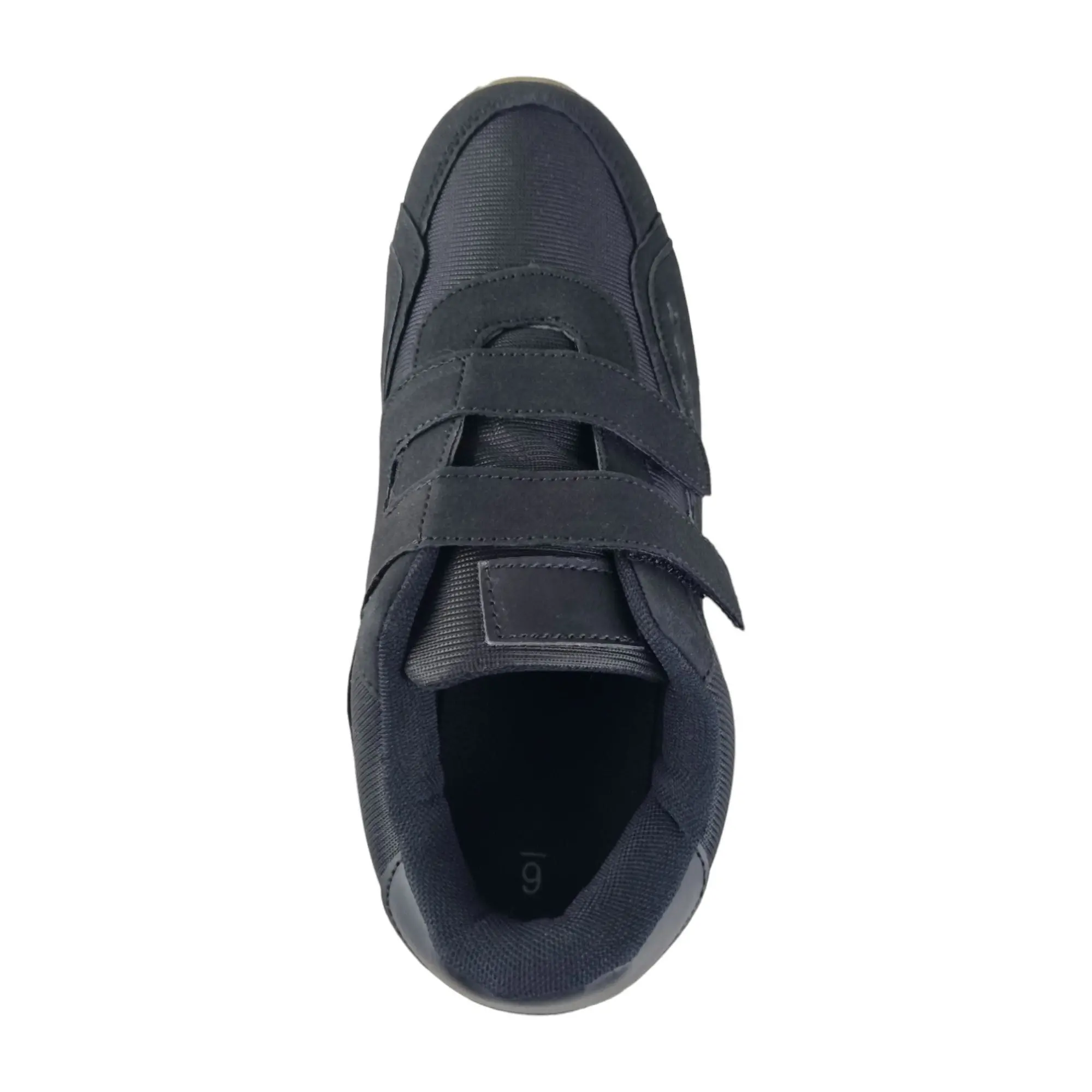 Mens Grosby Cobber Black Velcro Lightweight Casual Sneaker