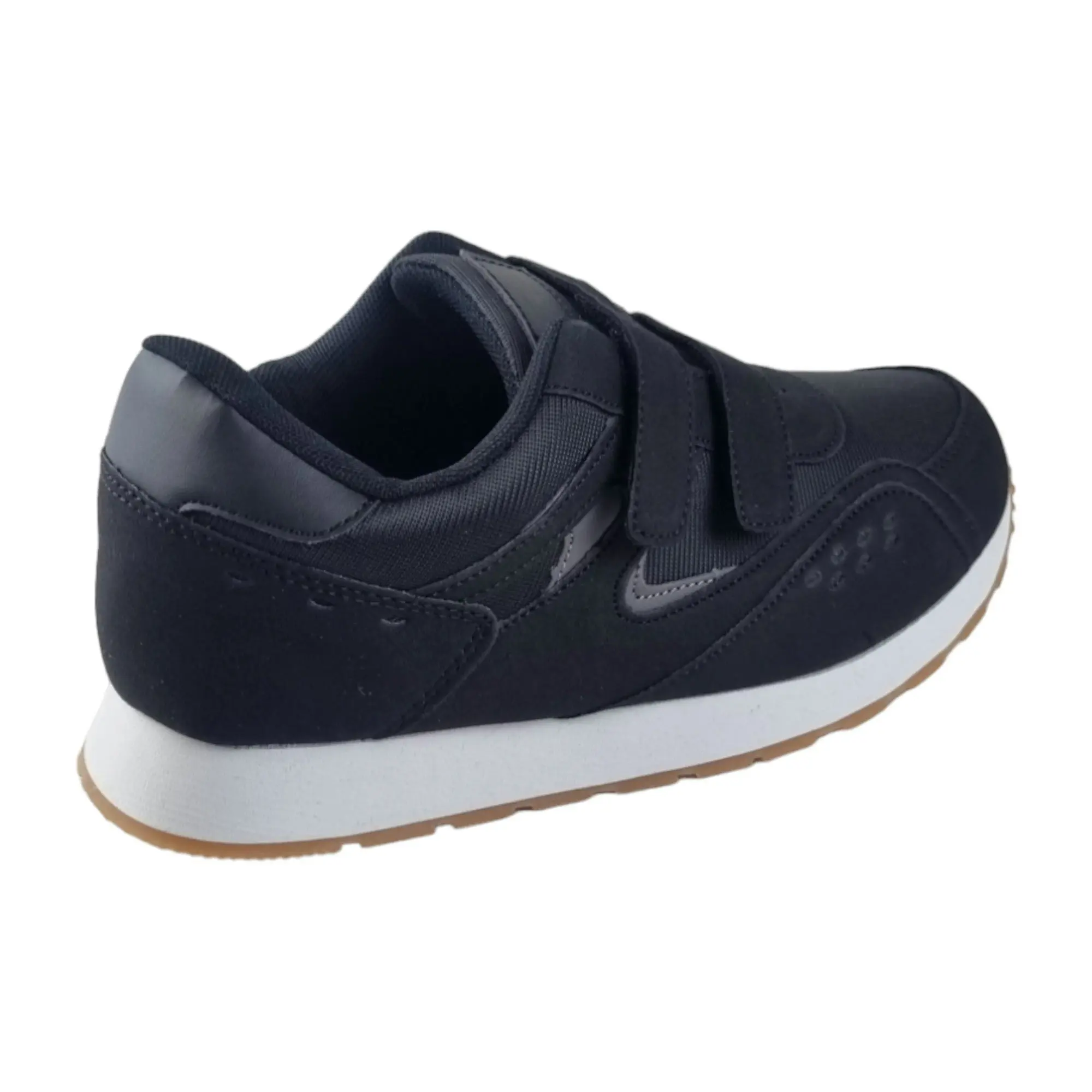 Mens Grosby Cobber Black Velcro Lightweight Casual Sneaker