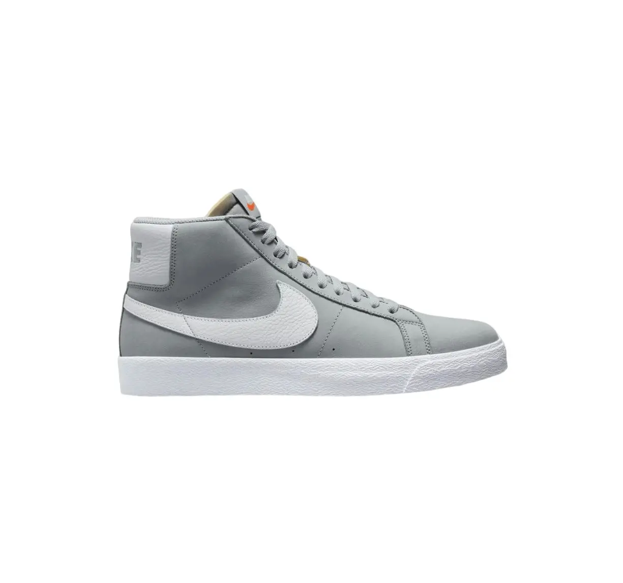 Mens Nike Sb Zoom Blazer Mid Iso Wolf Grey/ White Athletic Shoes