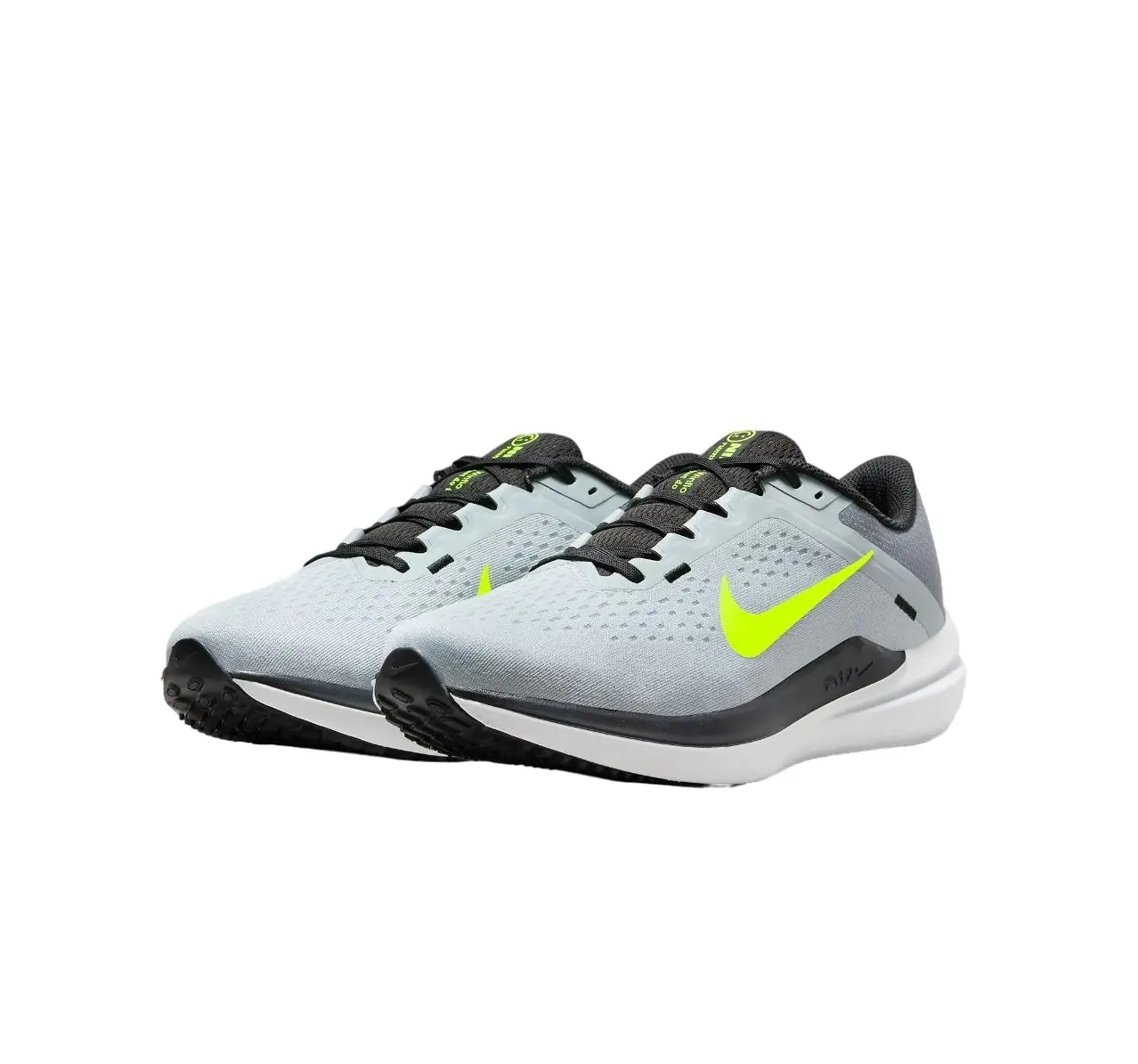 Mens Nike Wimflo 10 Wolf Grey/ White Athletic Shoes