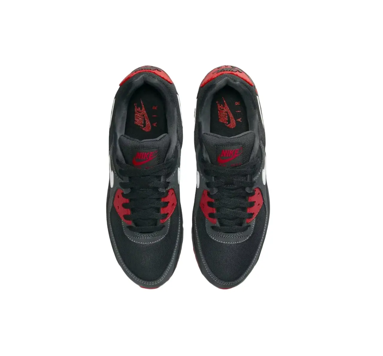 Mens Nike Air Max 90 Anthracite/ Mystic Red Athletic Shoes