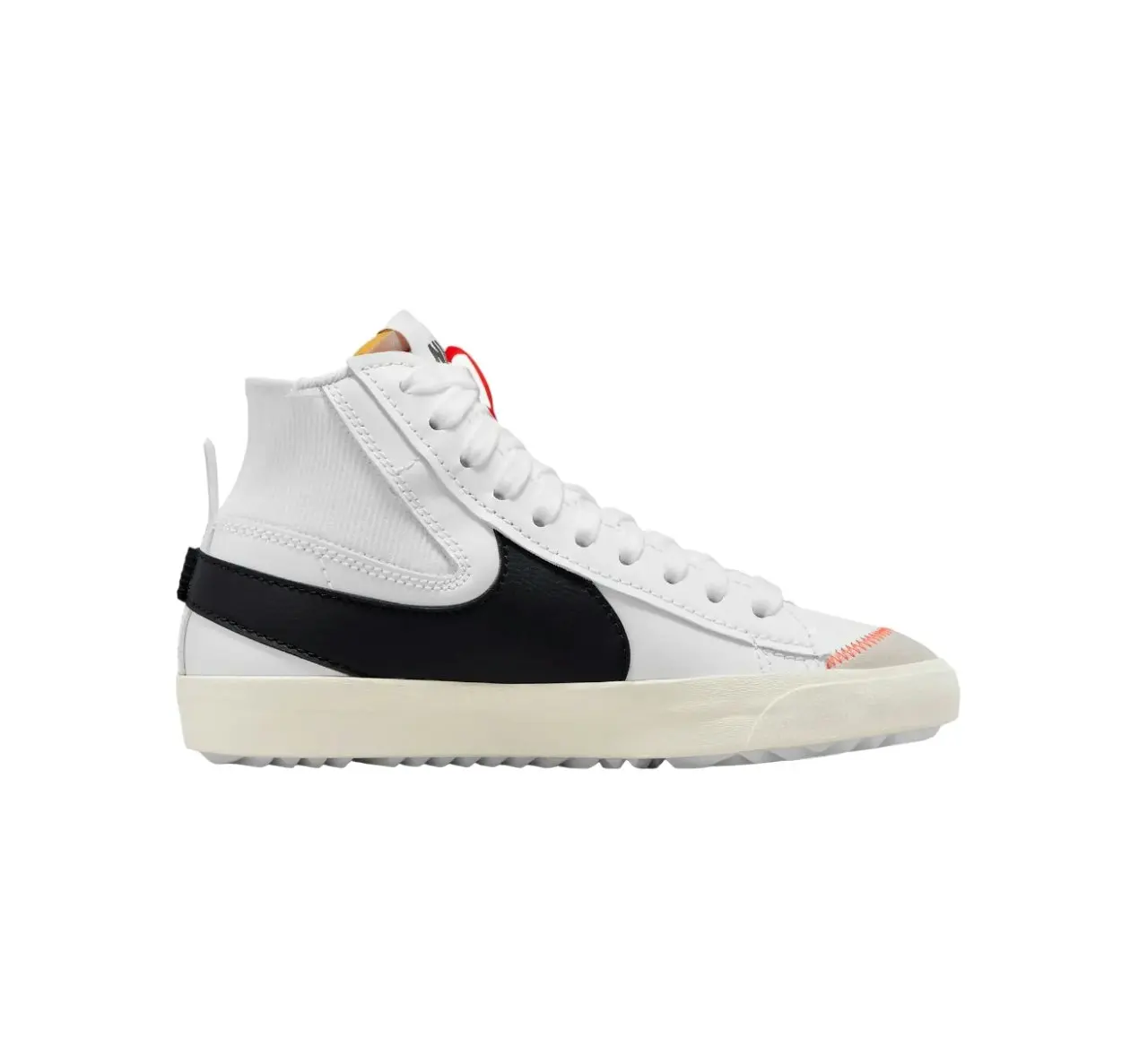 Mens Nike Blazer Mid 77 Jumbo White/ Black Athletic Shoes