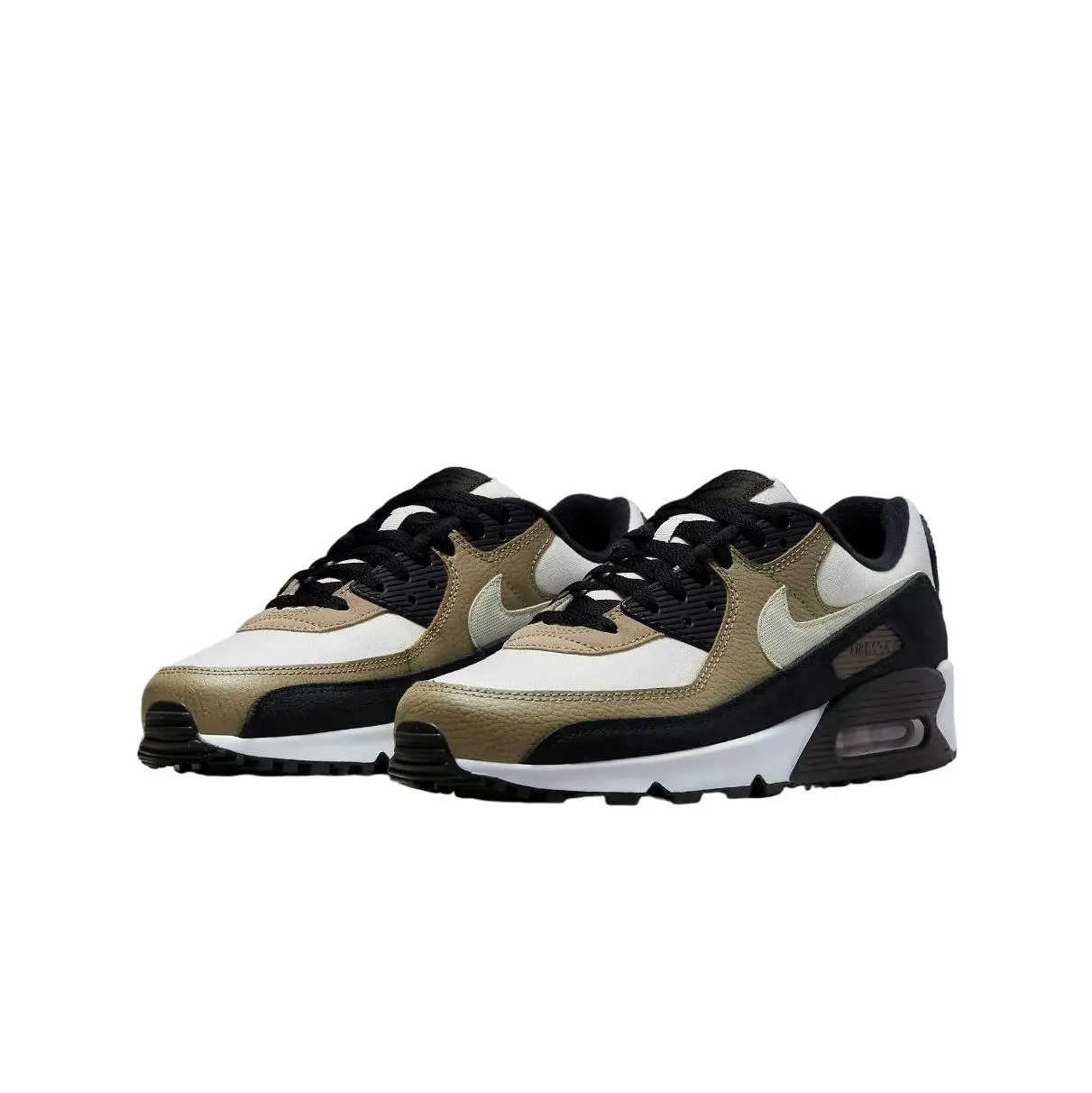 Mens Nike Air Max 90 Light Bone/ Khaki Athletic Shoes