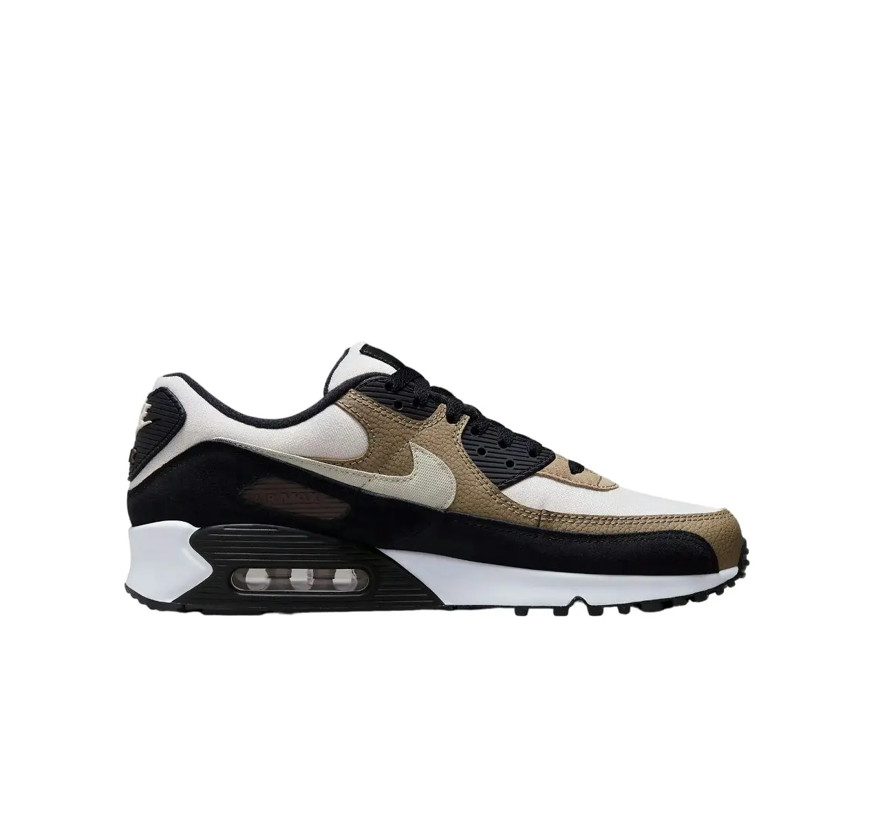 Mens Nike Air Max 90 Light Bone/ Khaki Athletic Shoes